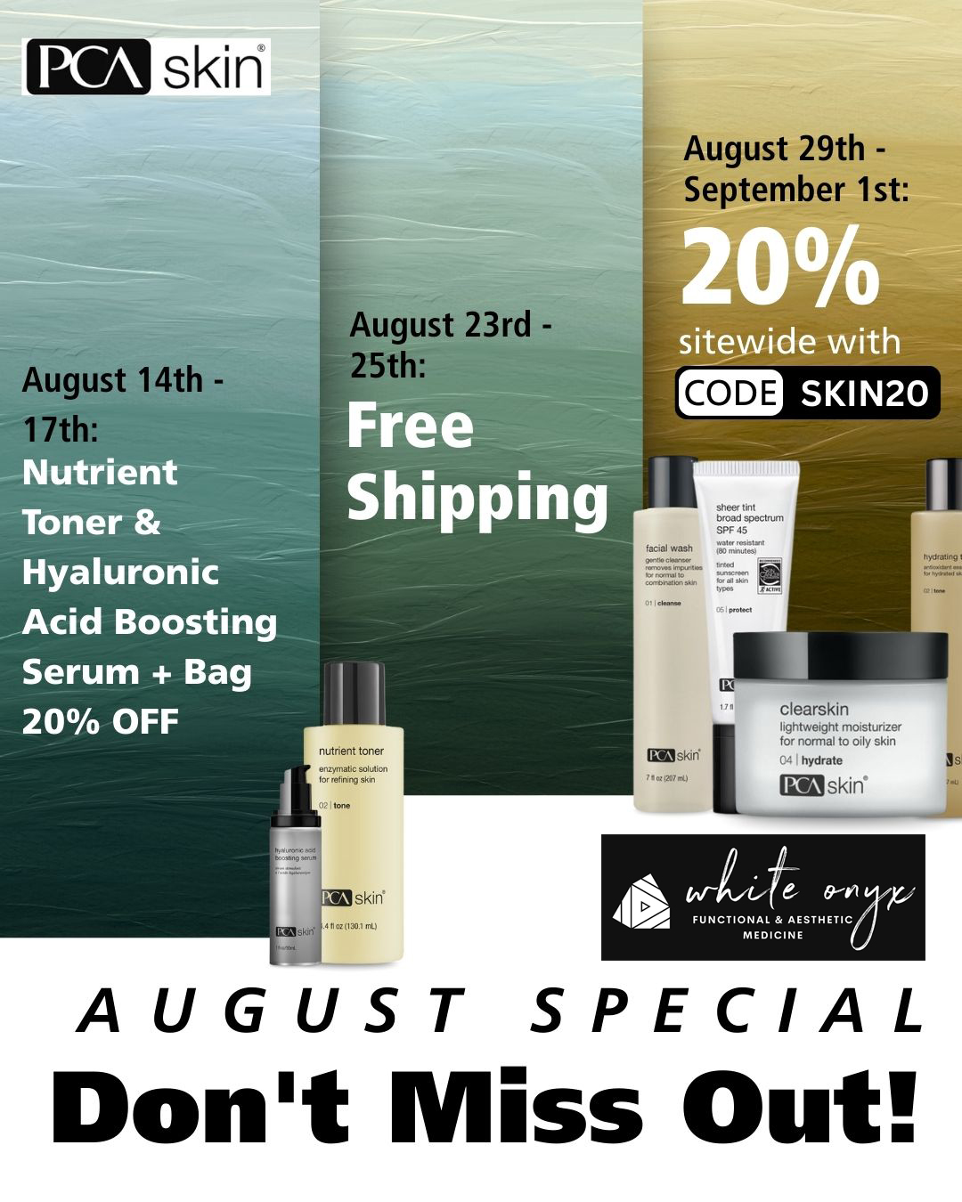 August PCA Skin Special