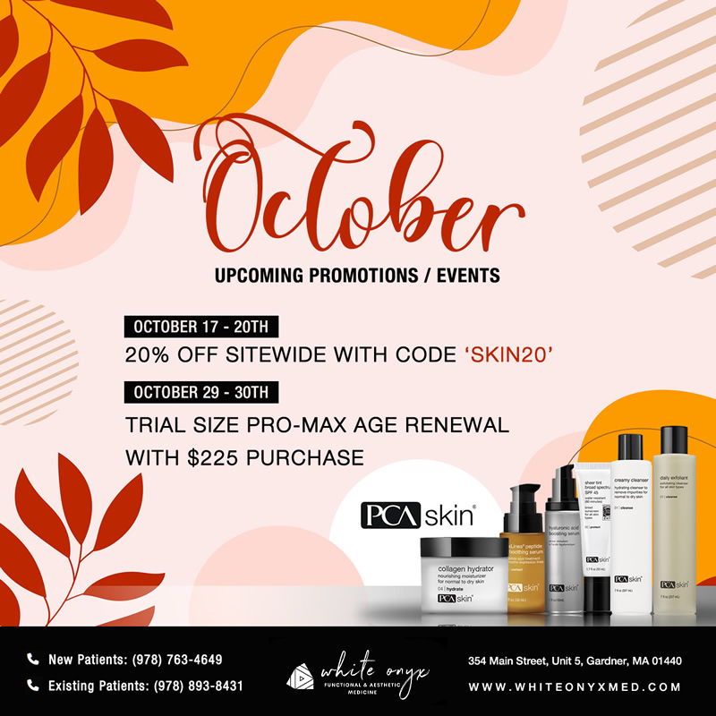 October Upcoming Promotions and Events