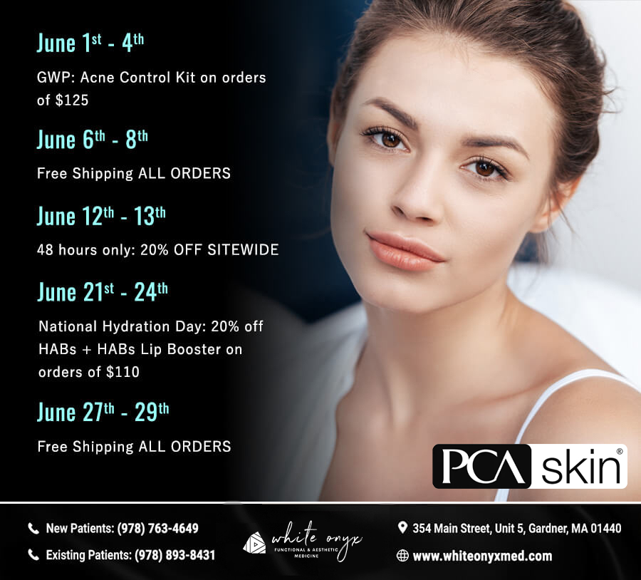 PCA promotions at White Onyx Functional & Aesthetic Medicine