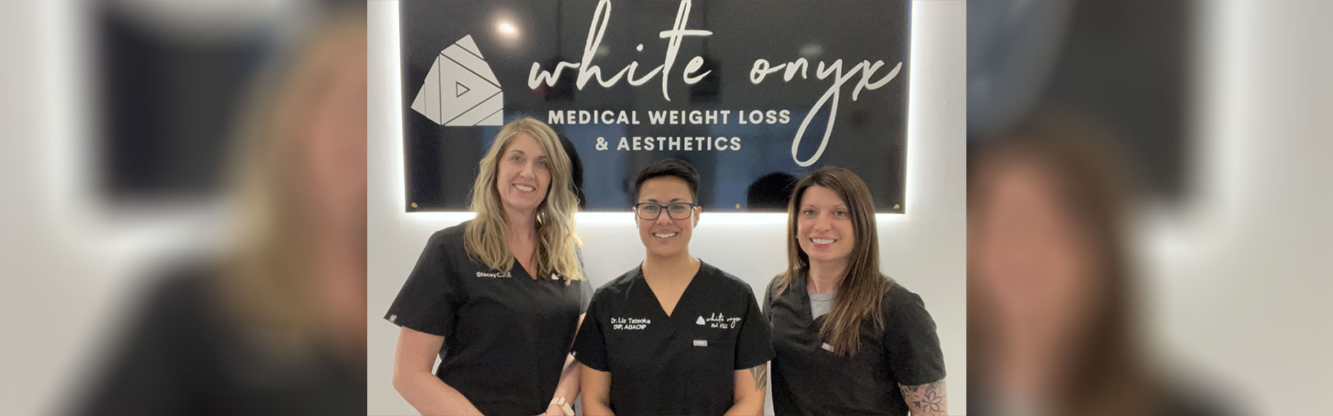 White Onyx Functional & Aesthetic Medicine Team on About us banner in Gardner, MA