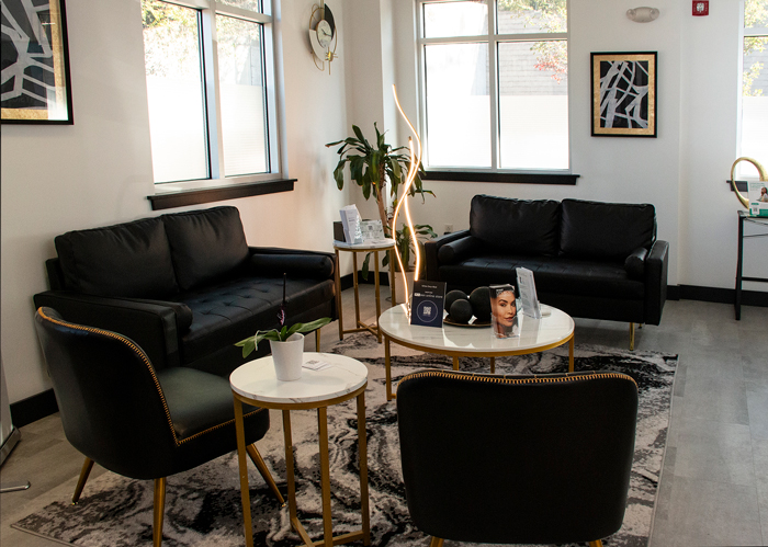 Sitting Area at White Onyx Functional & Aesthetic Medicine in Gardner, MA